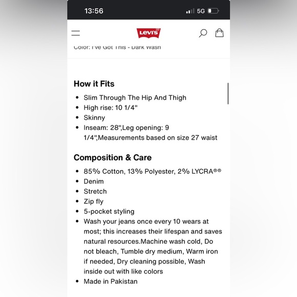 720 Levi’s High Rise Super Skinny Women's Jeans - Picture 12 of 12